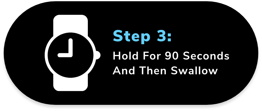 Hold For 90 Seconds And Then Swallow